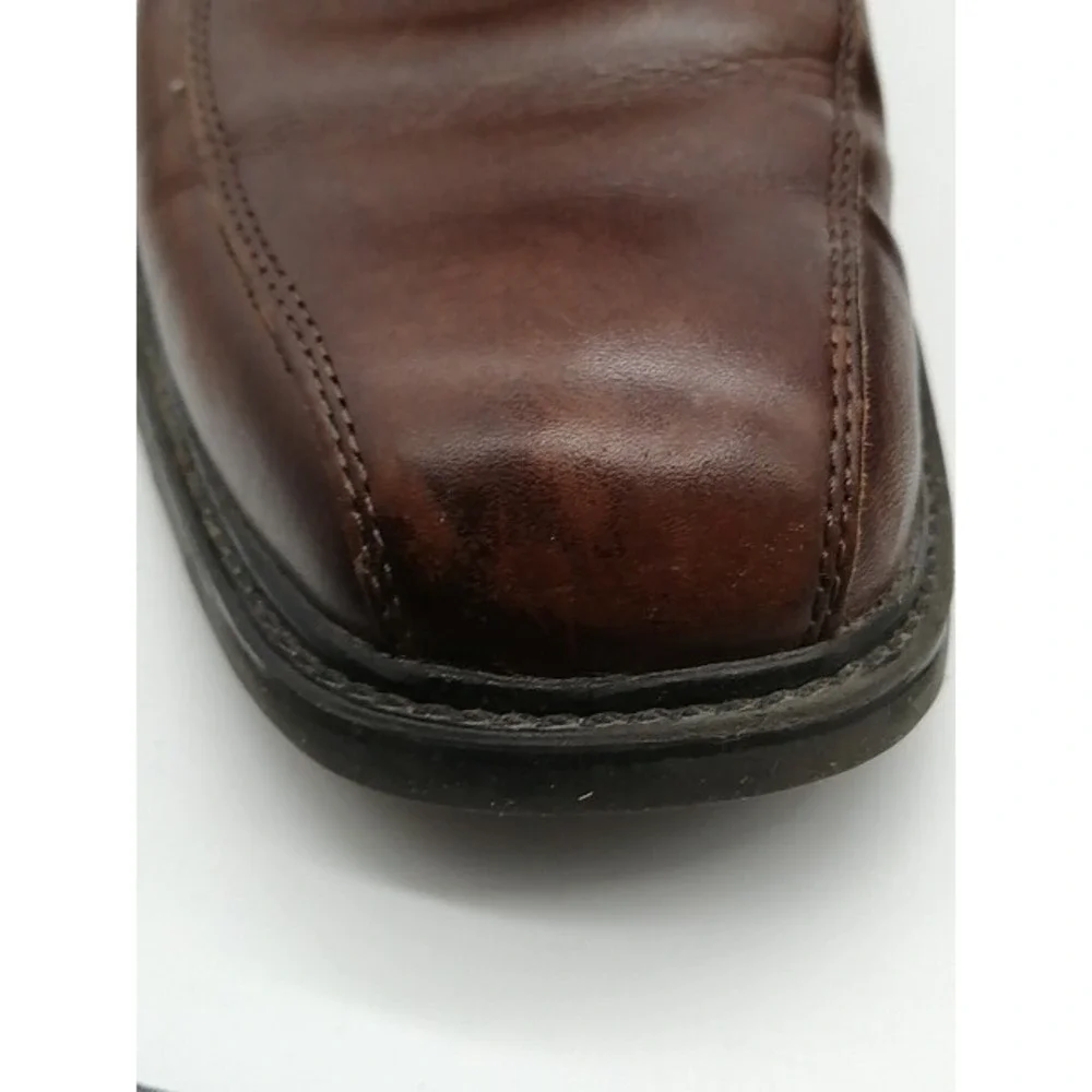 Nunn Bush Oxfords Mens Brown 8 Lace Up Dress Shoe Leather 83364-200 Comfort Gel